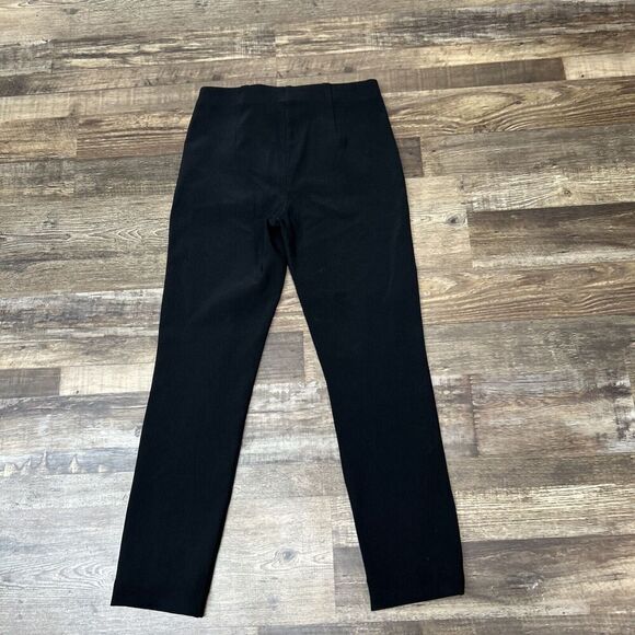 Joseph Ribkoff Pull On Stretch Pants Women's 6 Black Ribbed Ponte - Picture 8 of 11